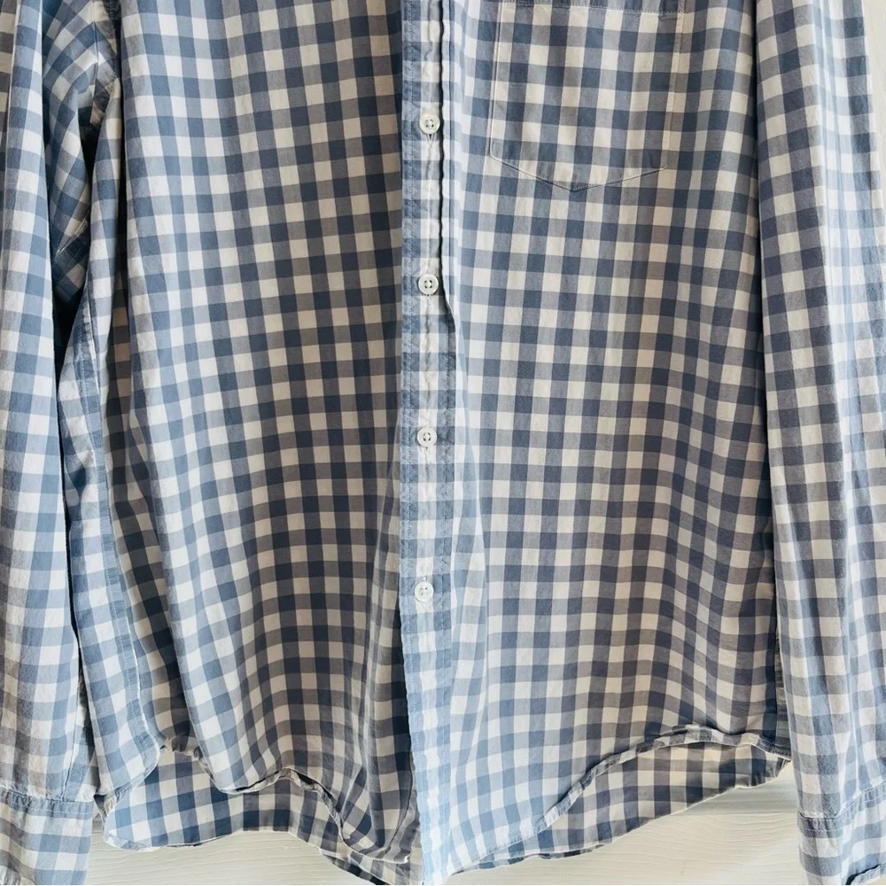 J. Crew Mercantile Flex XL Men's Blue Checkered Shirt